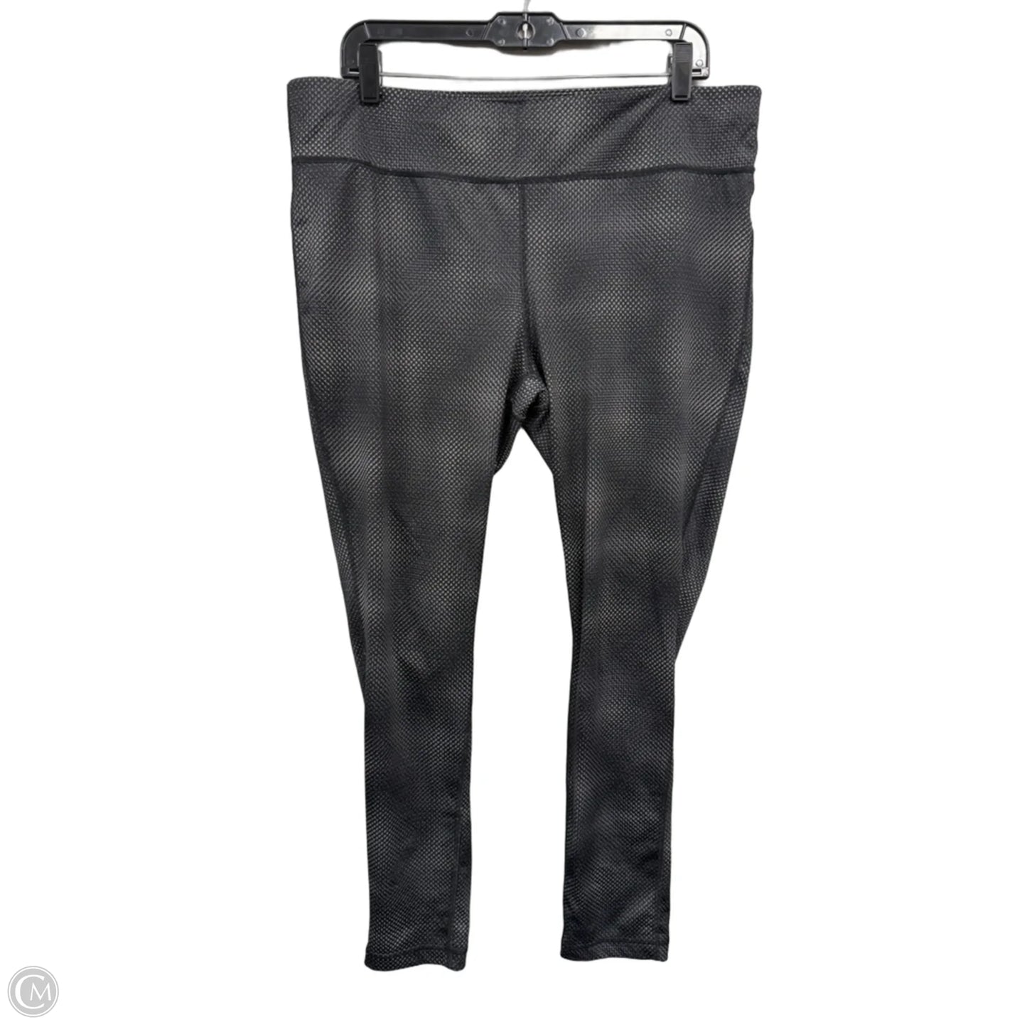 Athletic Leggings By Xersion In Black & Grey, Size: Xl
