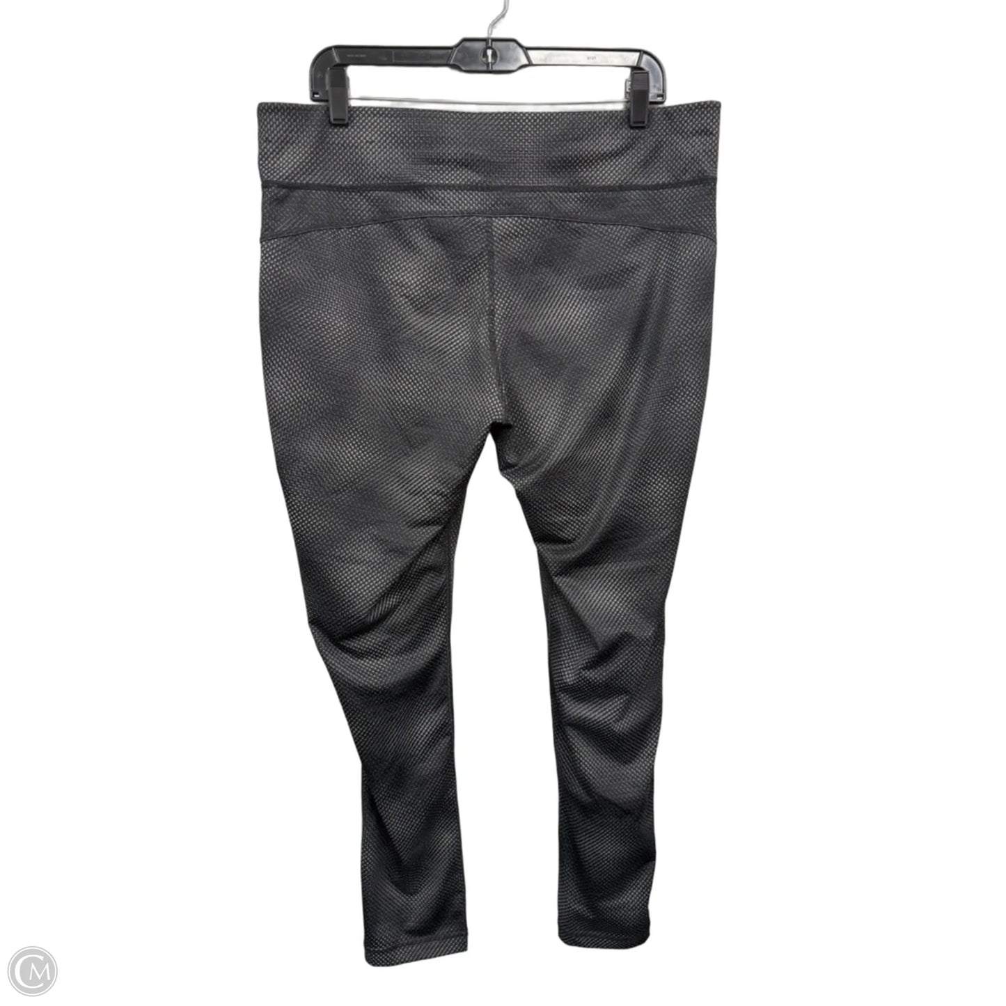 Athletic Leggings By Xersion In Black & Grey, Size: Xl