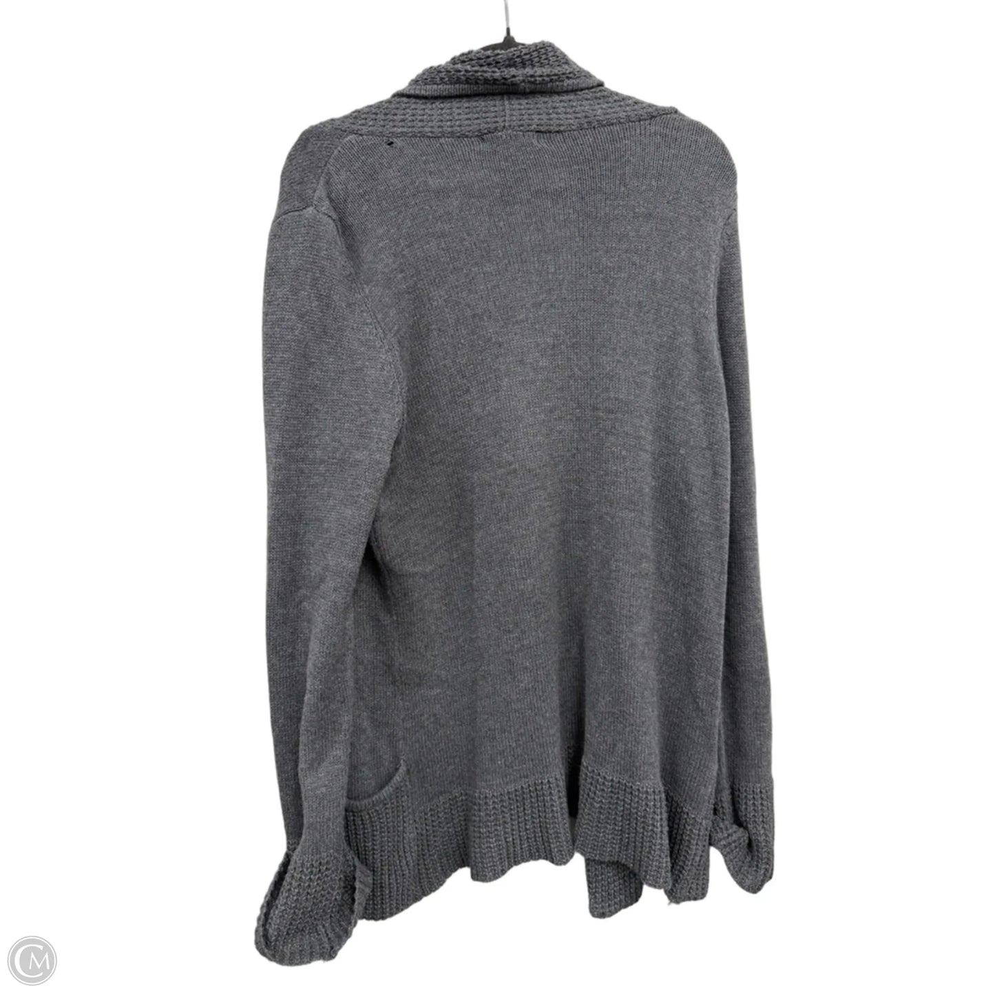 Sweater Cardigan By Clothes Mentor In Grey, Size: Xl
