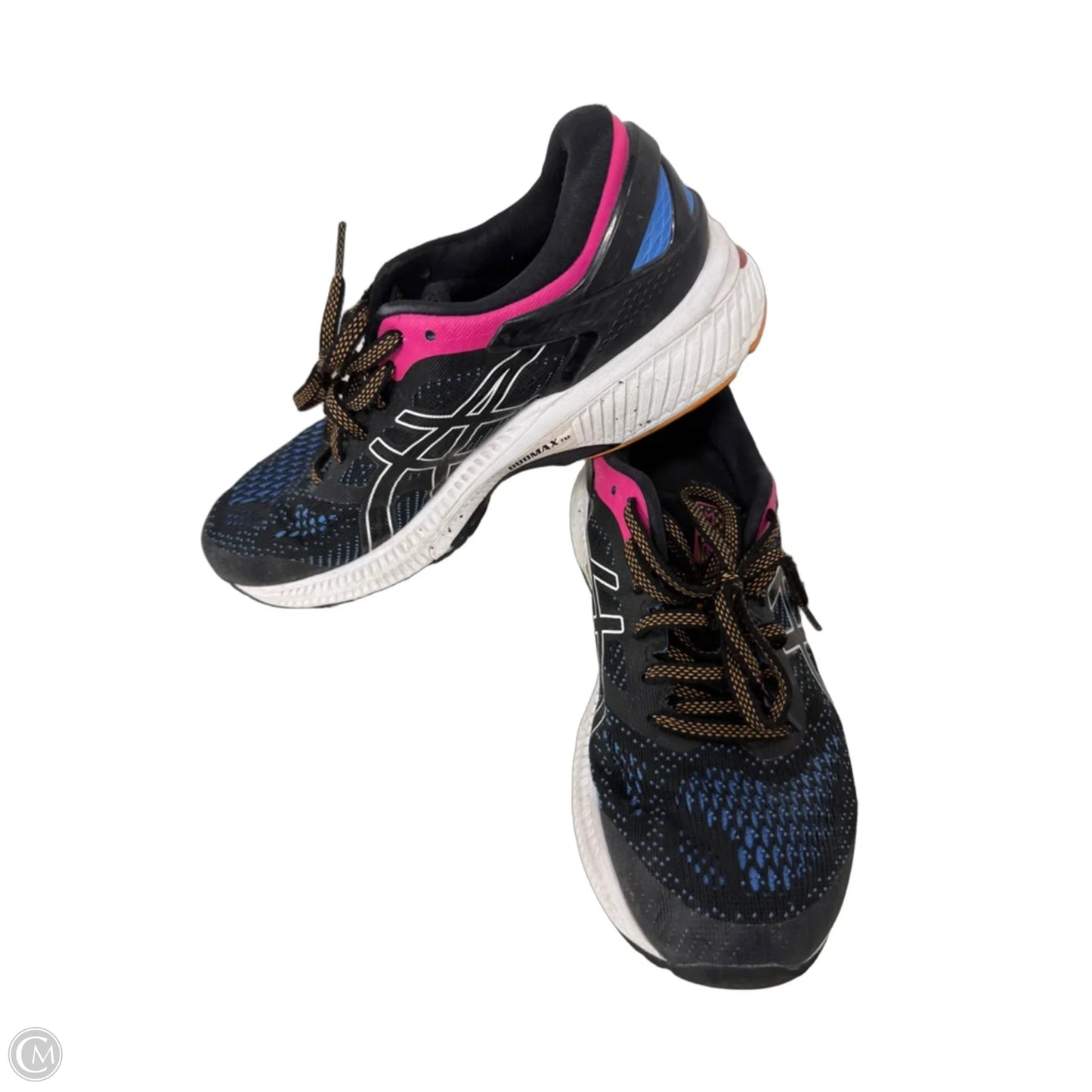 Shoes Athletic By Asics In Black & Blue, Size: 7