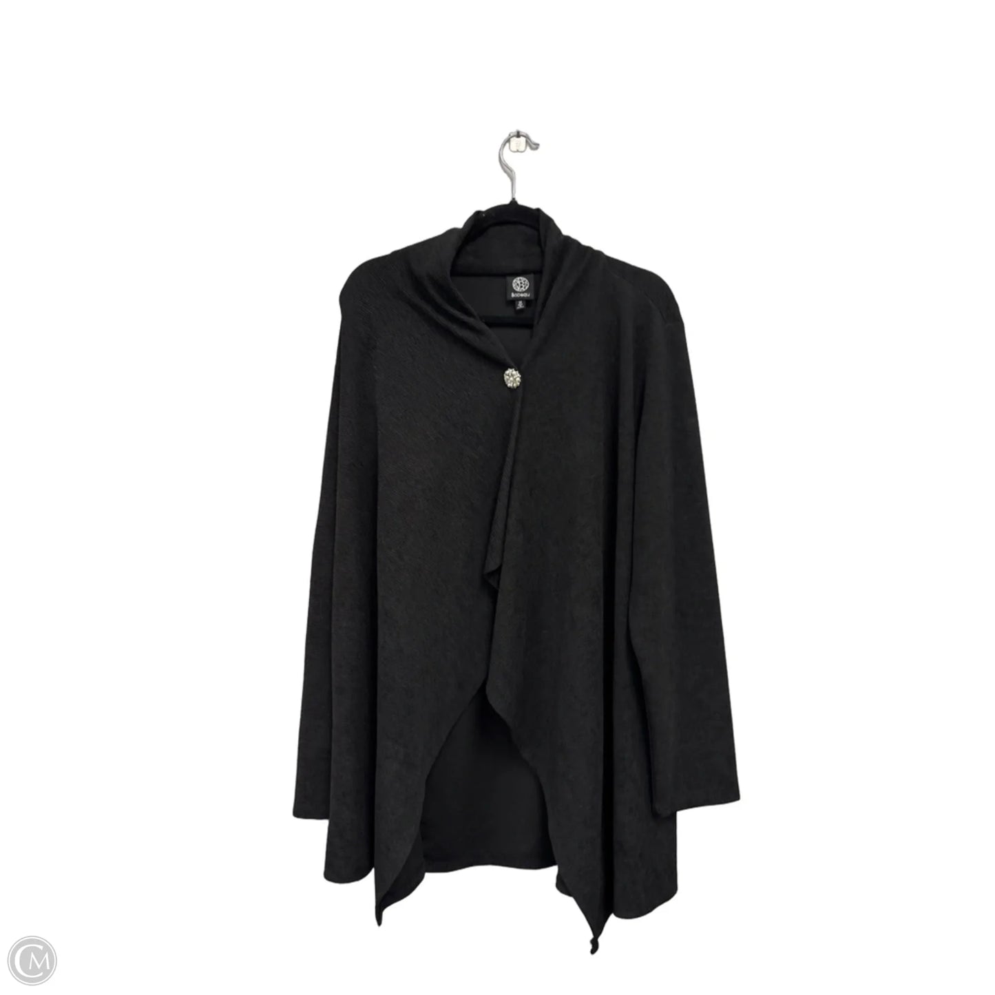 Cardigan By Bobeau In Black, Size: 1x