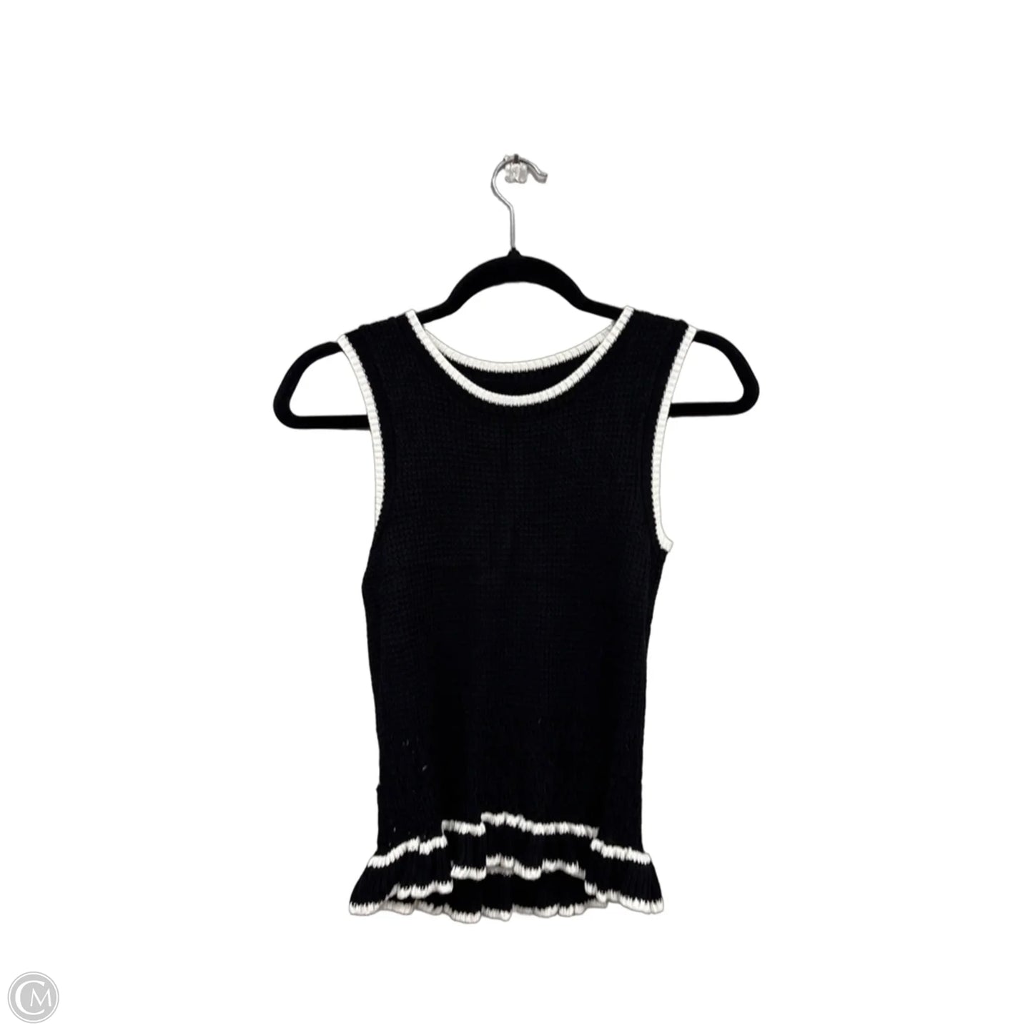 Top Sleeveless By Clothes Mentor In Black & White, Size: Xs