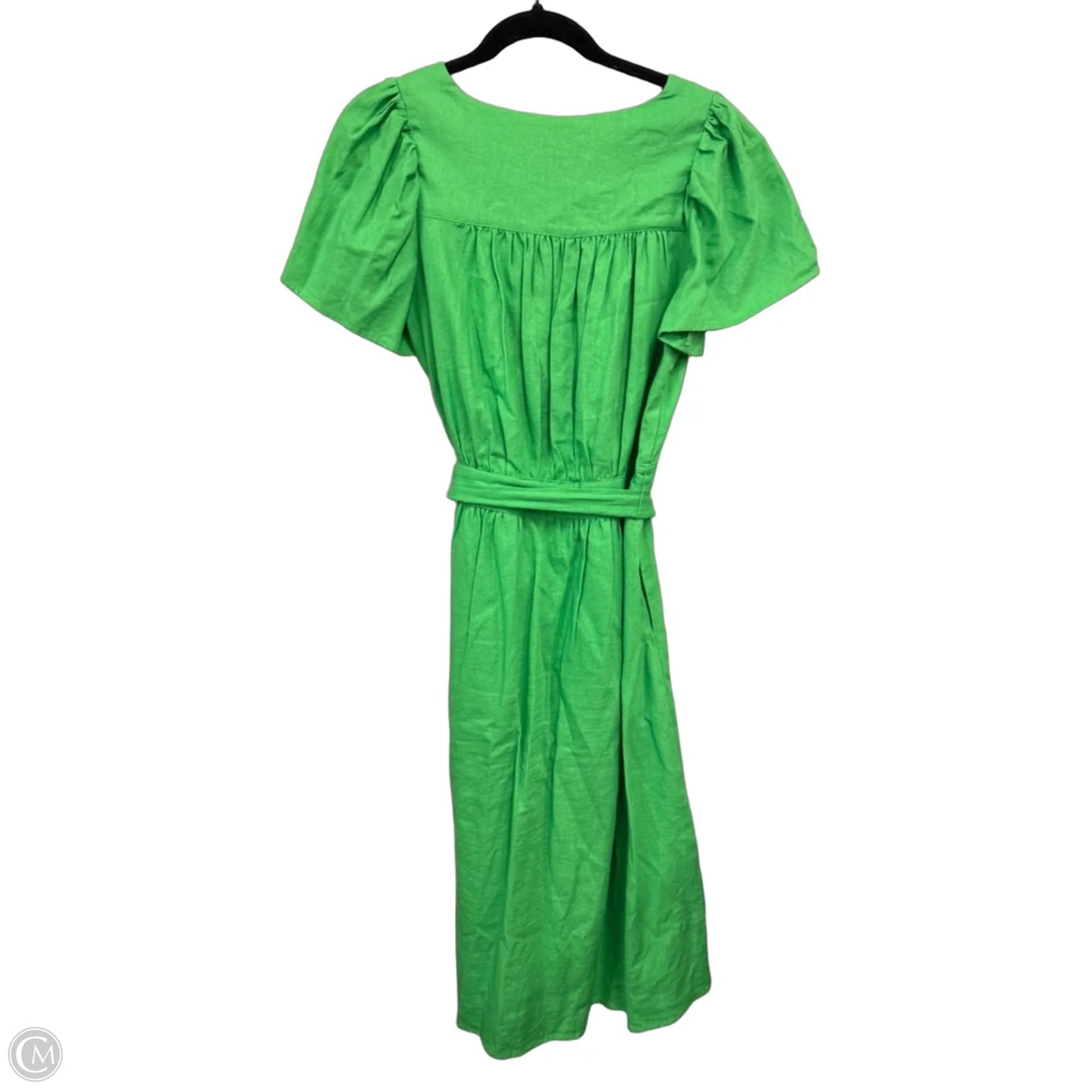 Dress Casual Midi By Who What Wear In Green, Size: M