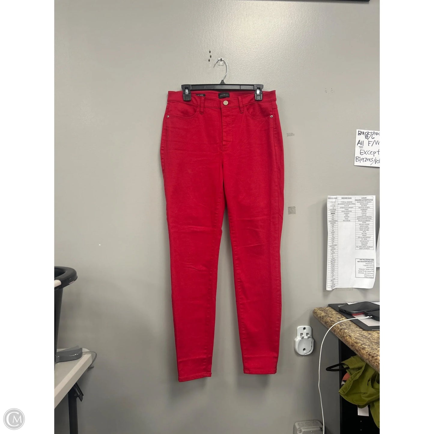 Jeans Jeggings By Talbots In Red, Size: 8