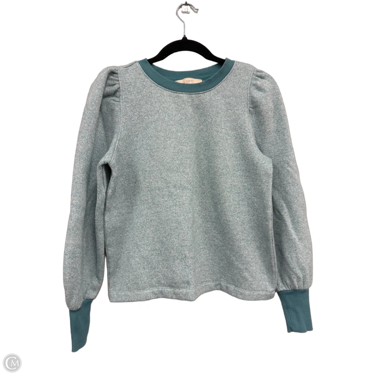 Sweatshirt Crewneck By Loft In Teal, Size: Sp