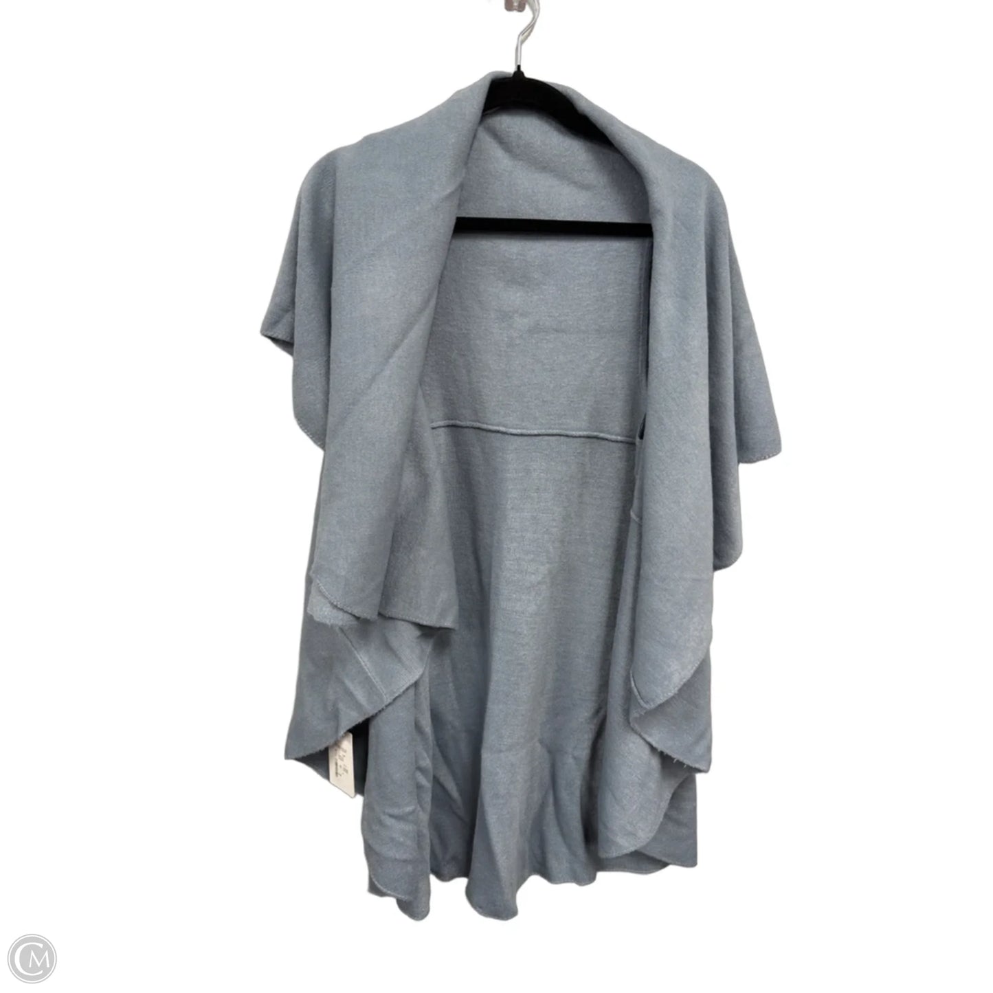 Poncho By Clothes Mentor In Blue, Size: Osfm