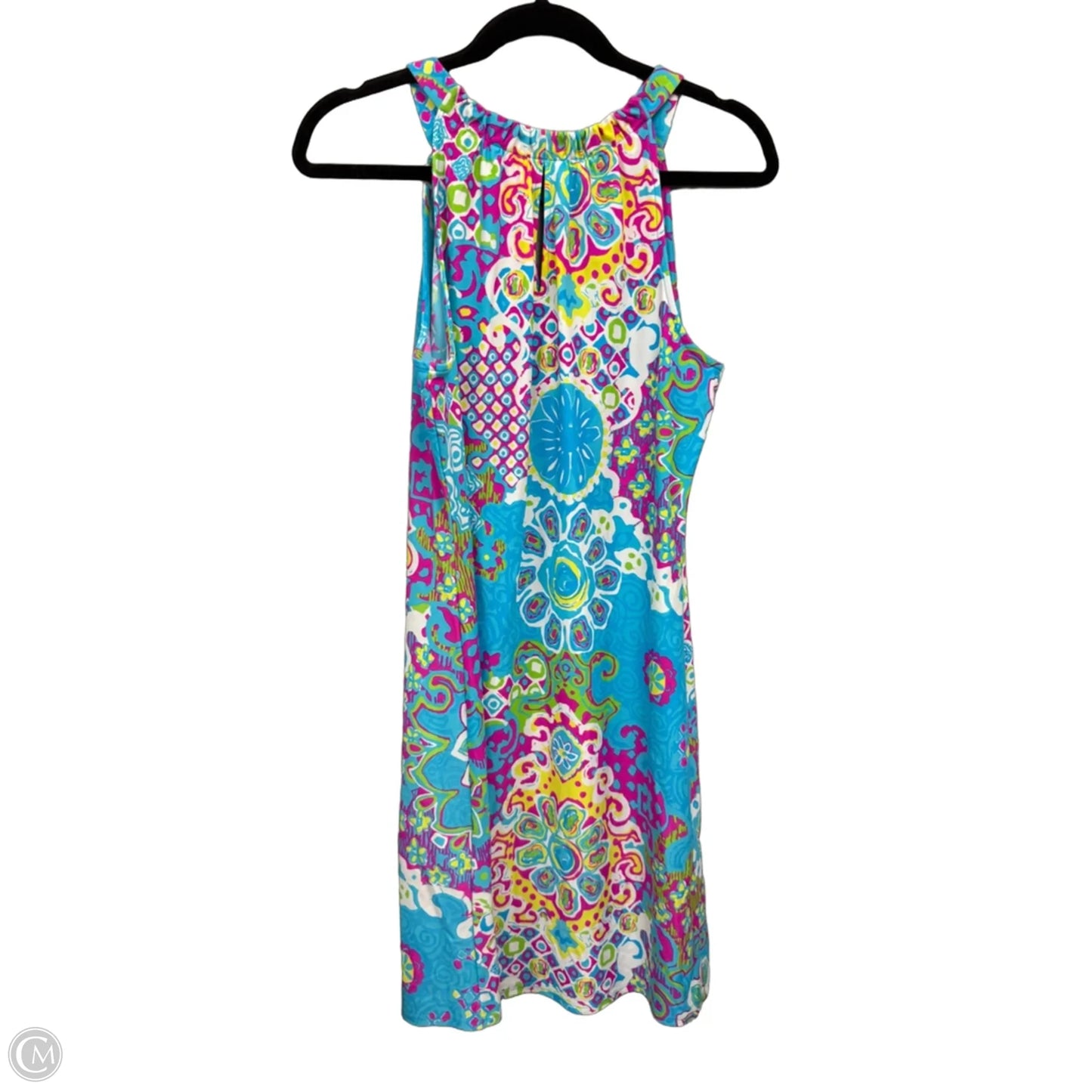 Dress Casual Short By Jude Connally In Blue & Pink, Size: M