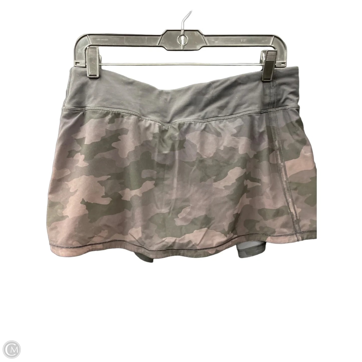Athletic Skirt By Lululemon In Camouflage Print, Size: 10