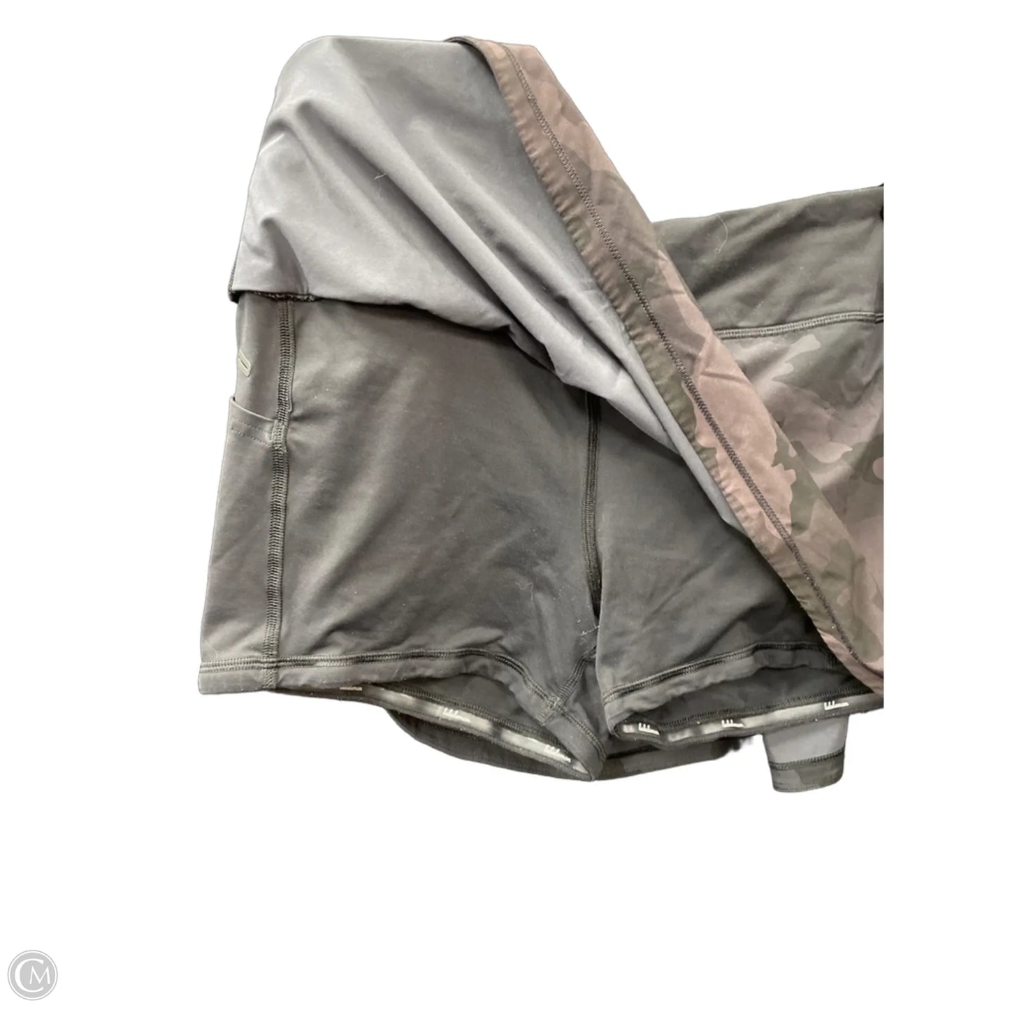 Athletic Skirt By Lululemon In Camouflage Print, Size: 10