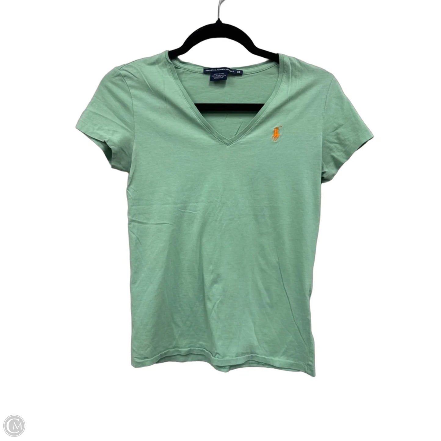 Top Short Sleeve By Ralph Lauren In Aqua, Size: Xs