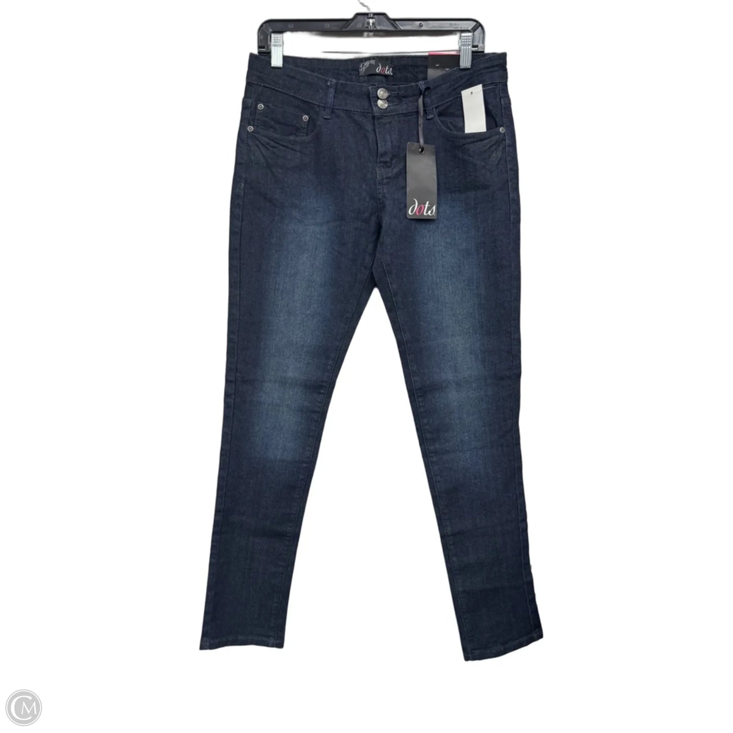 Jeans Skinny By Dots In Blue Denim, Size: 12