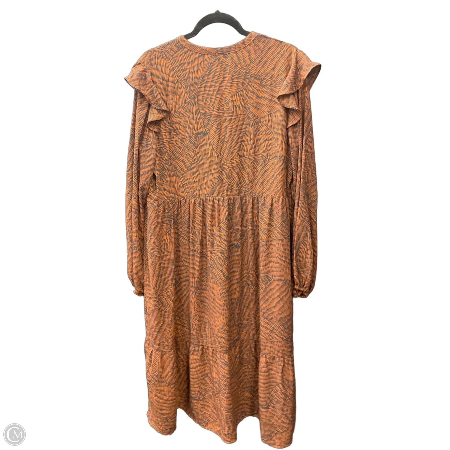 Dress Casual Midi By A New Day In Black & Brown, Size: L