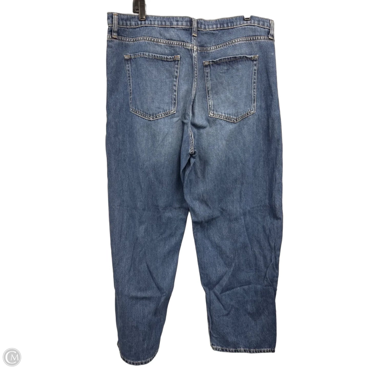 Jeans Straight By Banana Republic In Blue Denim, Size: 16