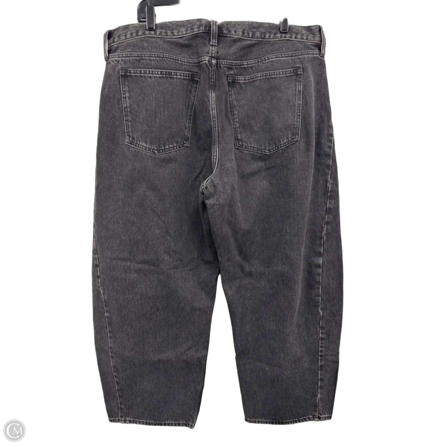 Jeans Straight By Abercrombie And Fitch In Black Denim, Size: 16