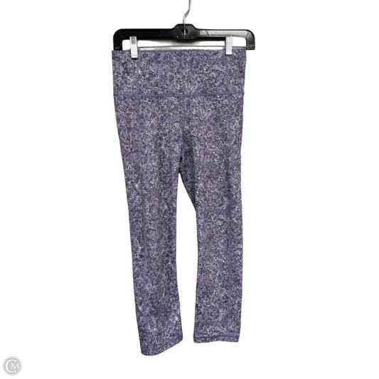Athletic Leggings Capris By Under Armour In Purple, Size: S