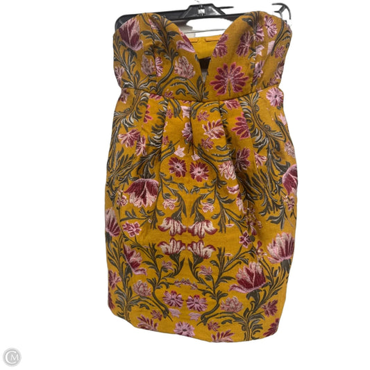 Dress Casual Short By Free People In Red & Yellow, Size: 4