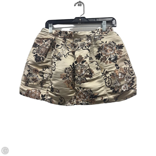 Skirt Mini & Short By Free People In Brown & Cream, Size: 4