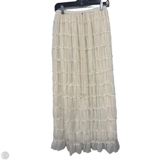 Skirt Maxi By Clothes Mentor In Cream, Size: S