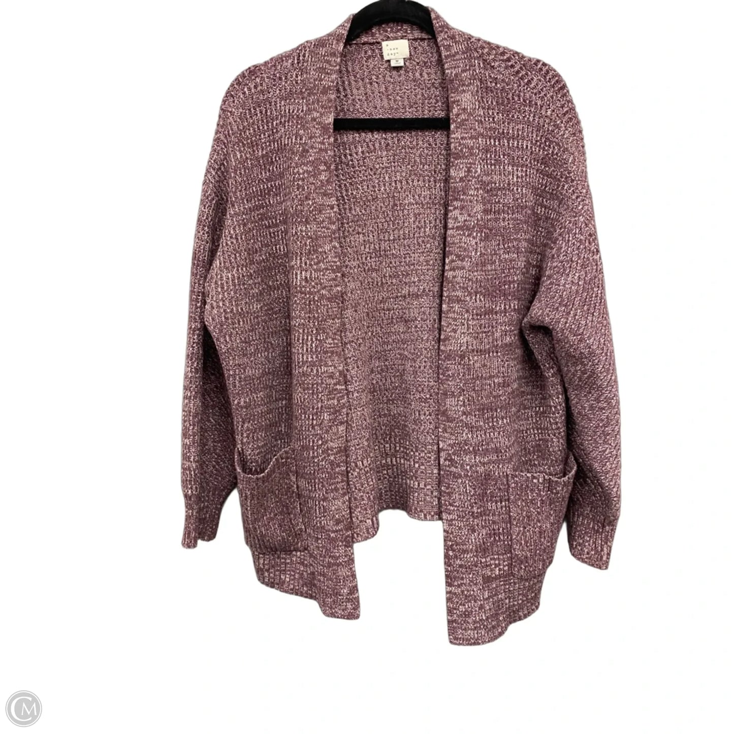 Sweater Cardigan By A New Day In Mauve, Size: M