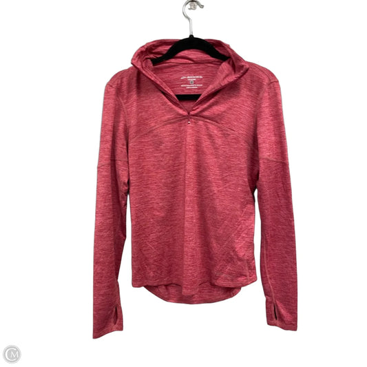 Athletic Top Long Sleeve Collar By Brooks In Red, Size: S