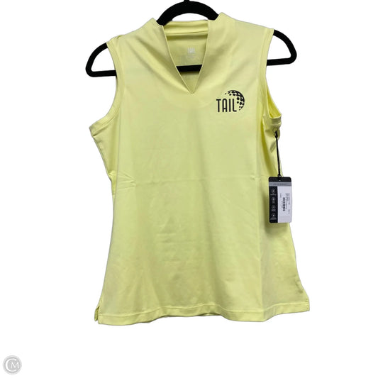 Athletic Tank Top By Tail In Yellow, Size: S