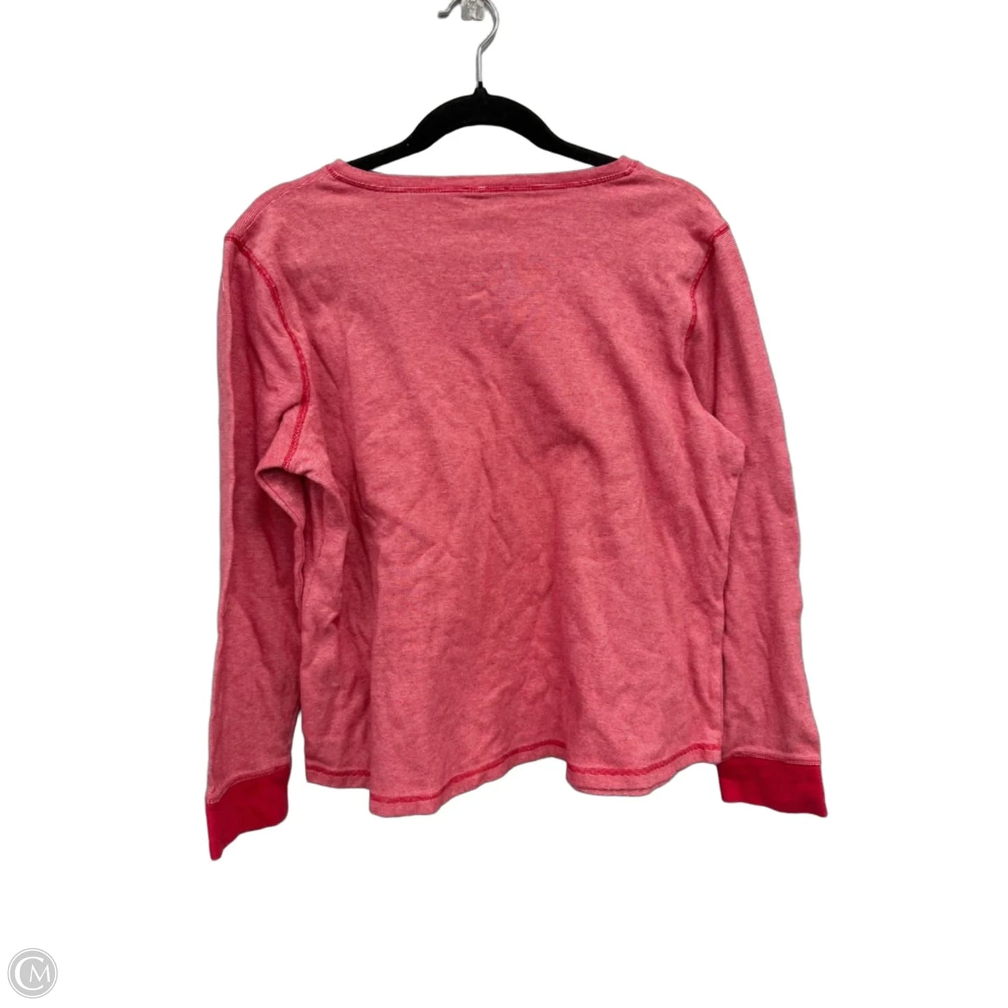 Top Long Sleeve Basic By Talbots In Coral, Size: Xlp