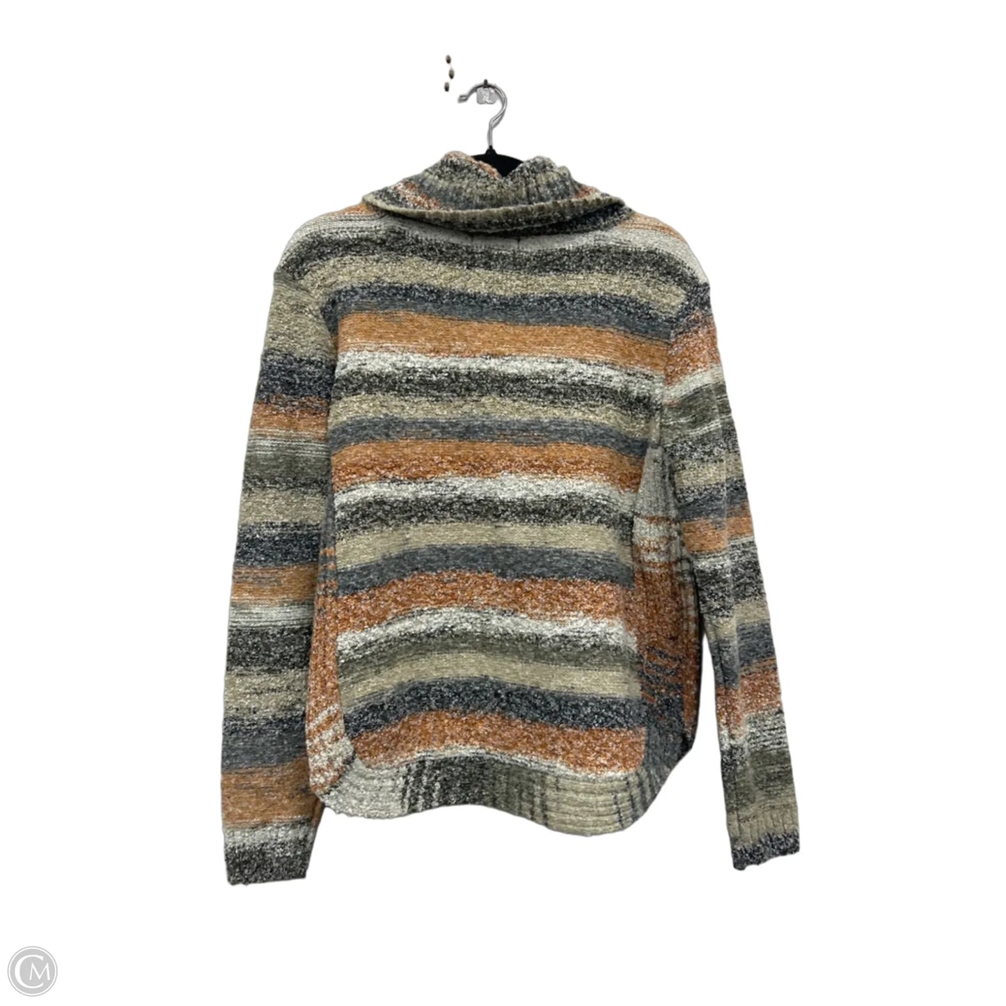 Sweater By Charlie B In Green & Orange, Size: M