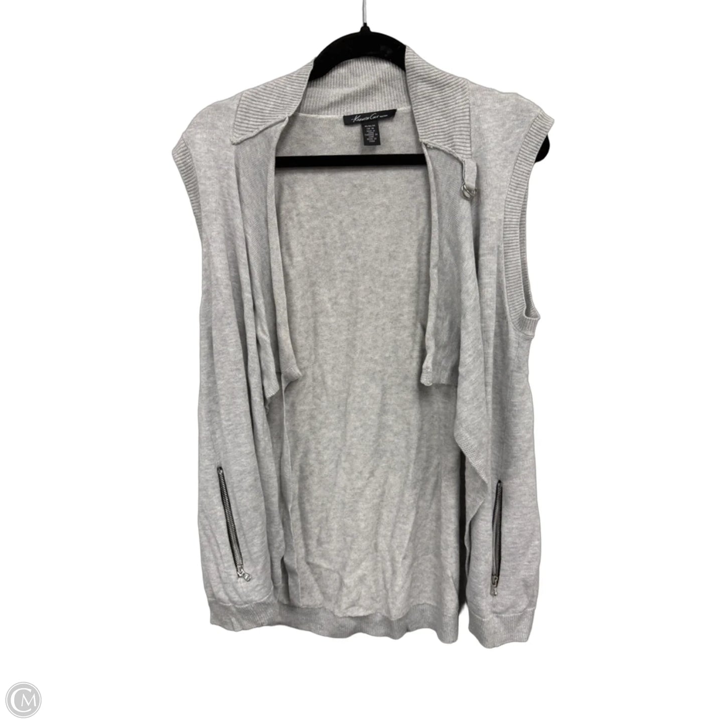 Vest Sweater By Kenneth Cole In Grey, Size: M