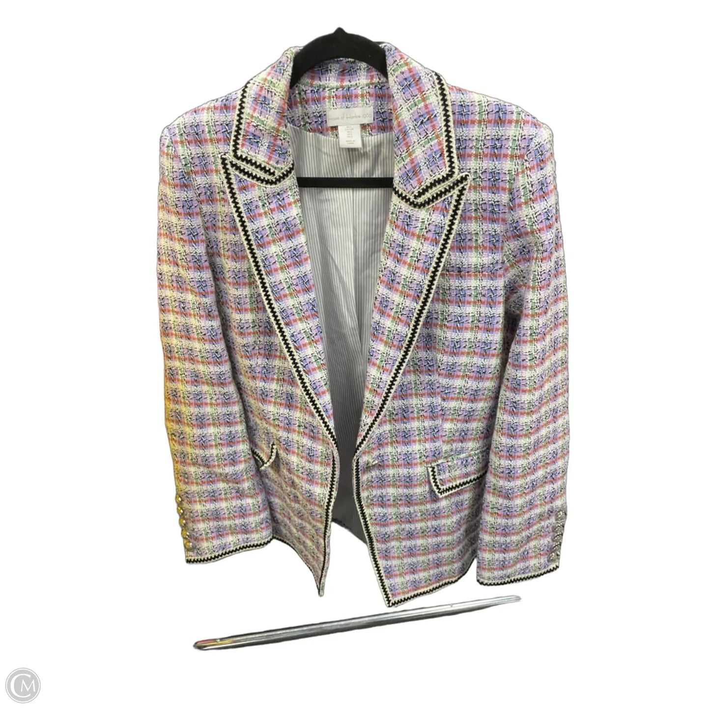 Blazer By House Of Harlow In Purple & White, Size: L