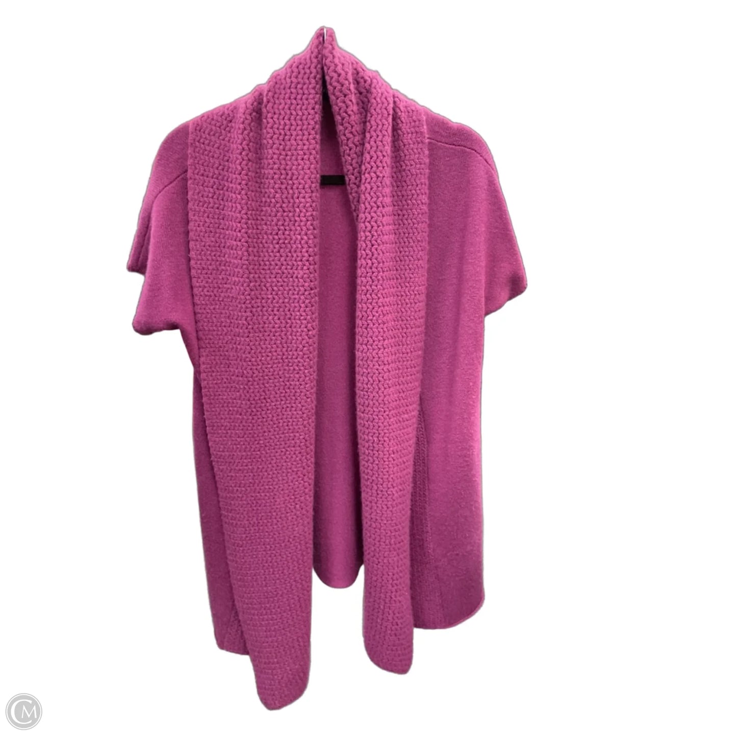 Sweater Cardigan By Eileen Fisher In Pink, Size: M