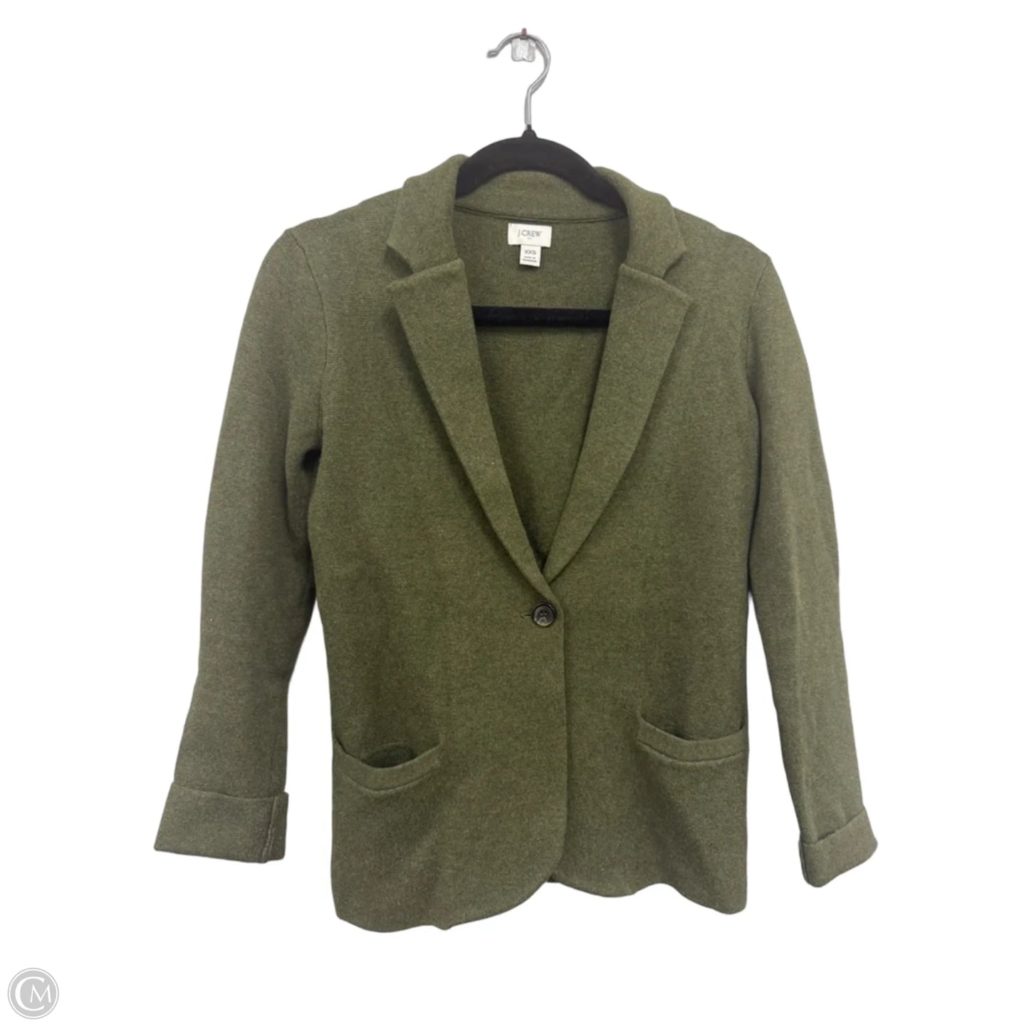 Sweater Cardigan By J. Crew In Green, Size: Xxs