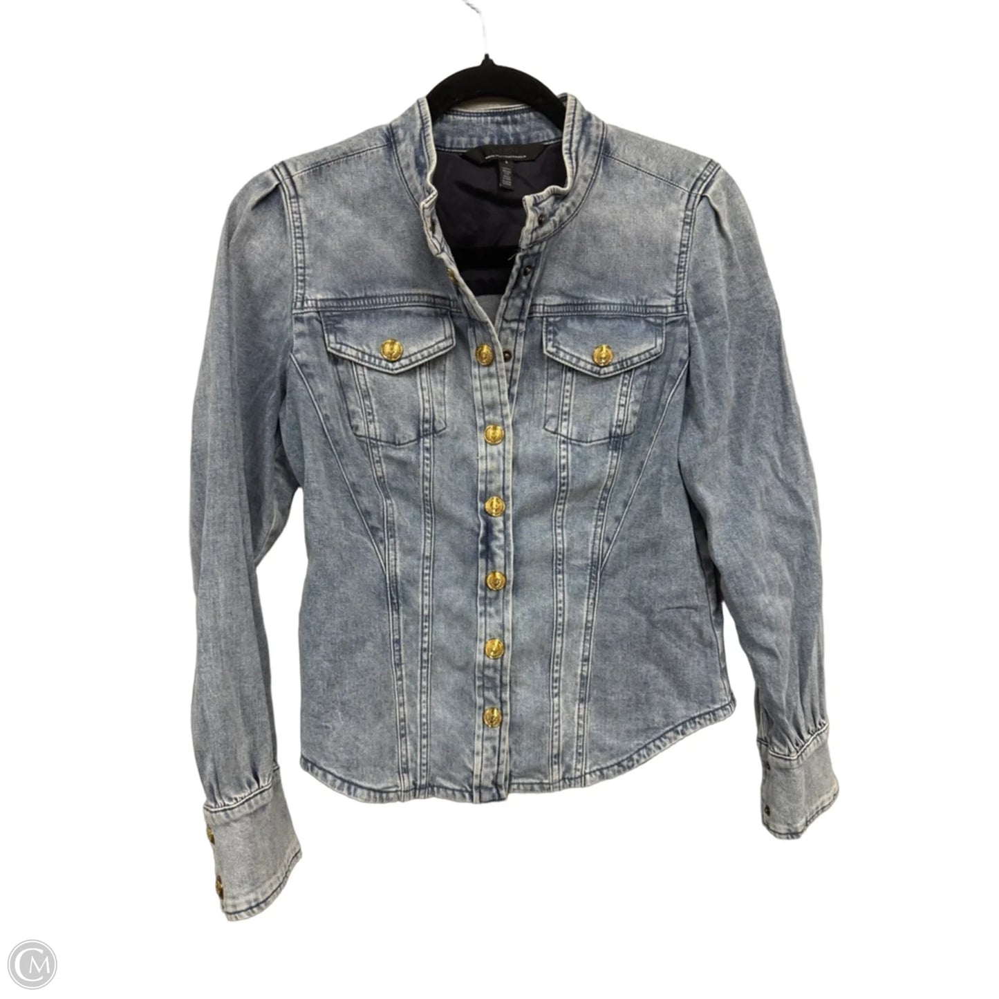 Jacket Denim By White House Black Market In Blue Denim, Size: 4