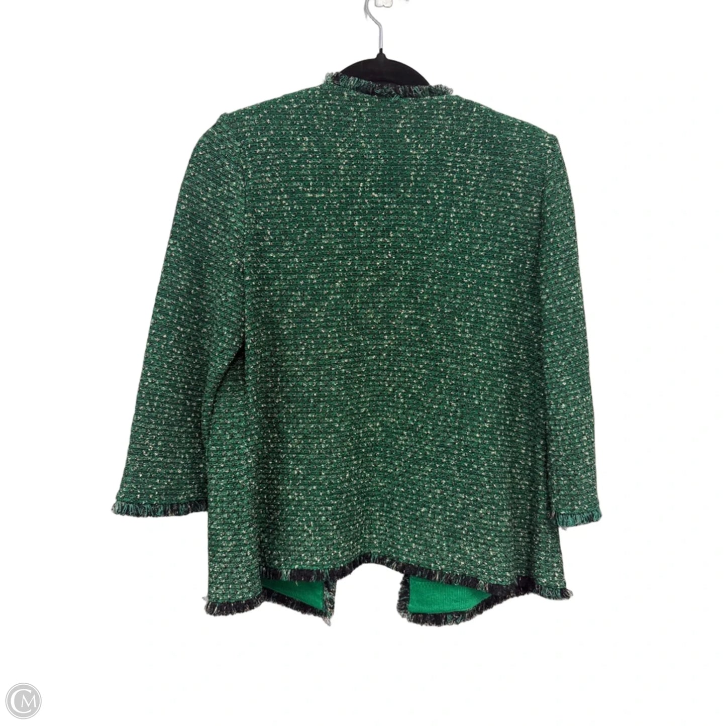 Blazer By Ming Wang In Black & Green, Size: S