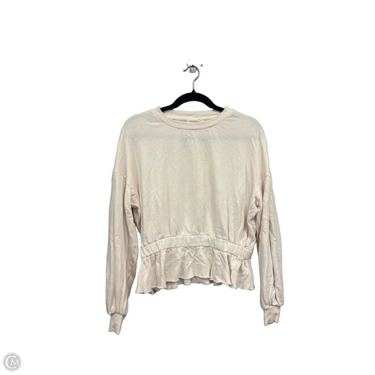 Sweatshirt Crewneck By Nation In Cream, Size: Xs
