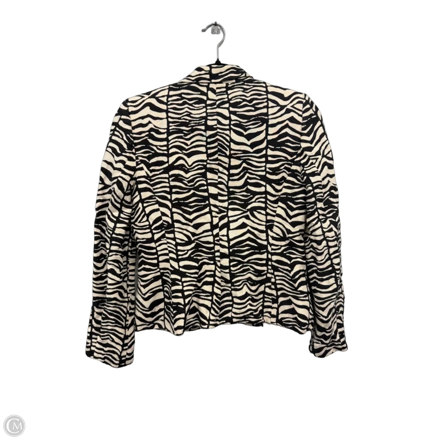Blazer By Calvin Klein In Black & Cream, Size: 6