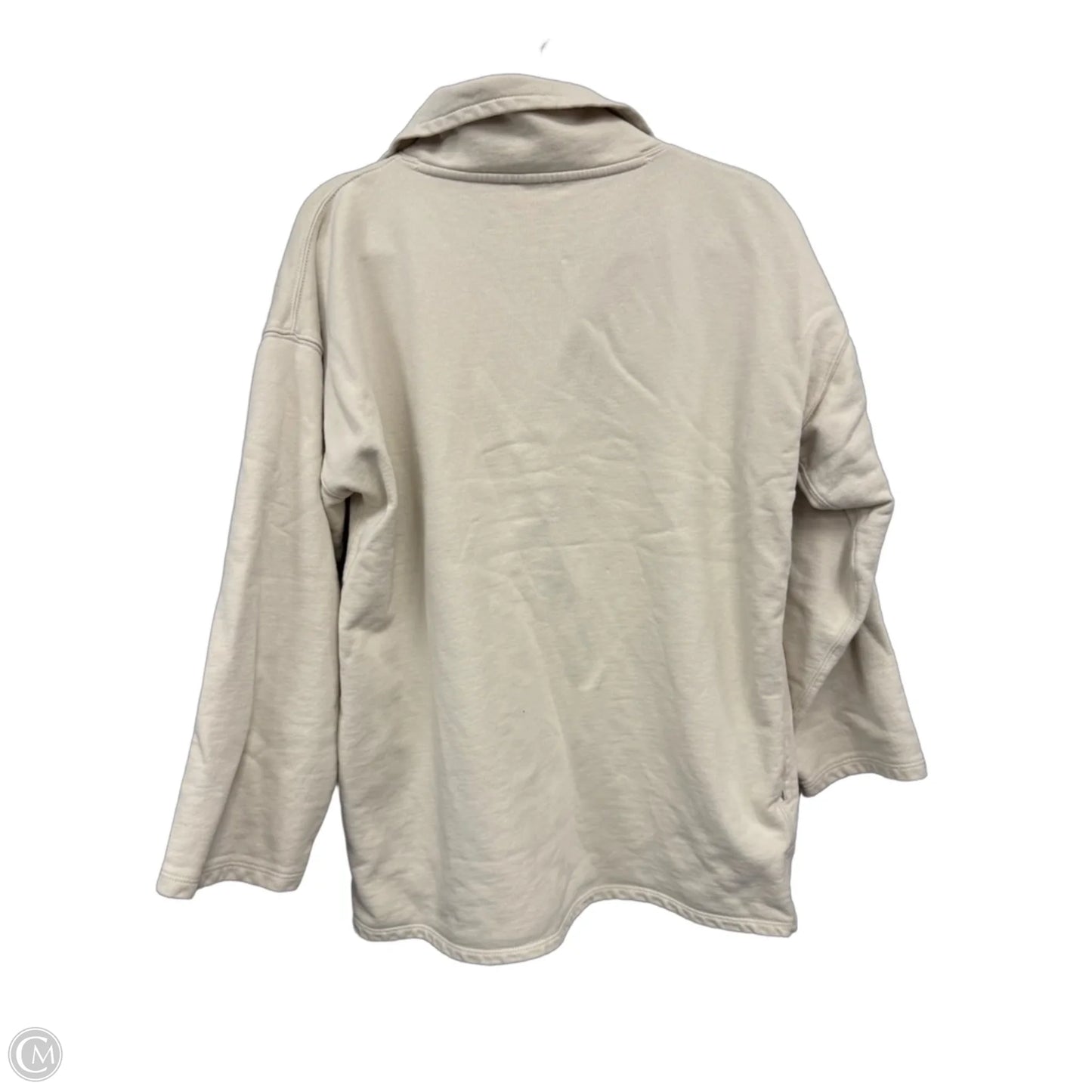 Sweatshirt Collar By J. Crew In Cream, Size: M