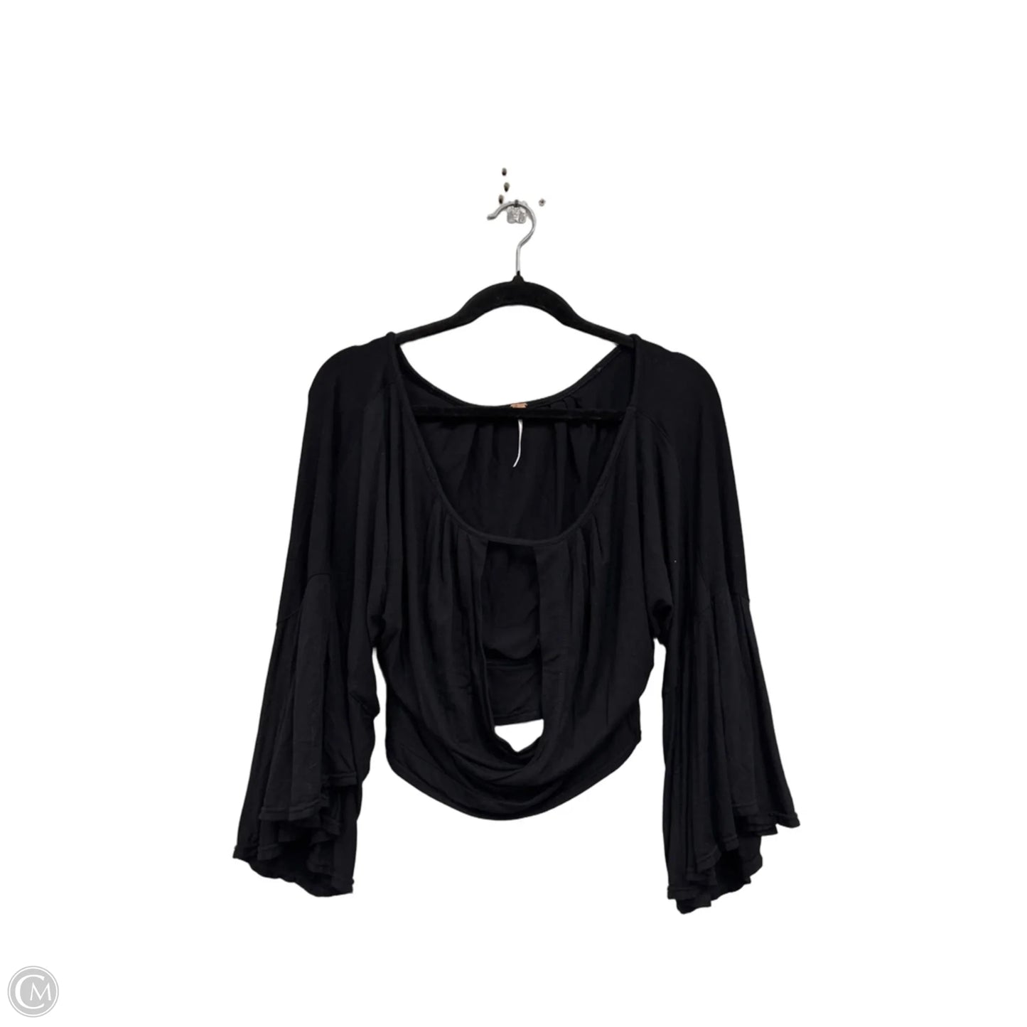 Blouse 3/4 Sleeve By Free People In Black, Size: S