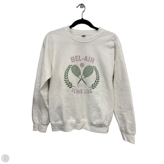Sweatshirt Crewneck By Gildan In White, Size: S