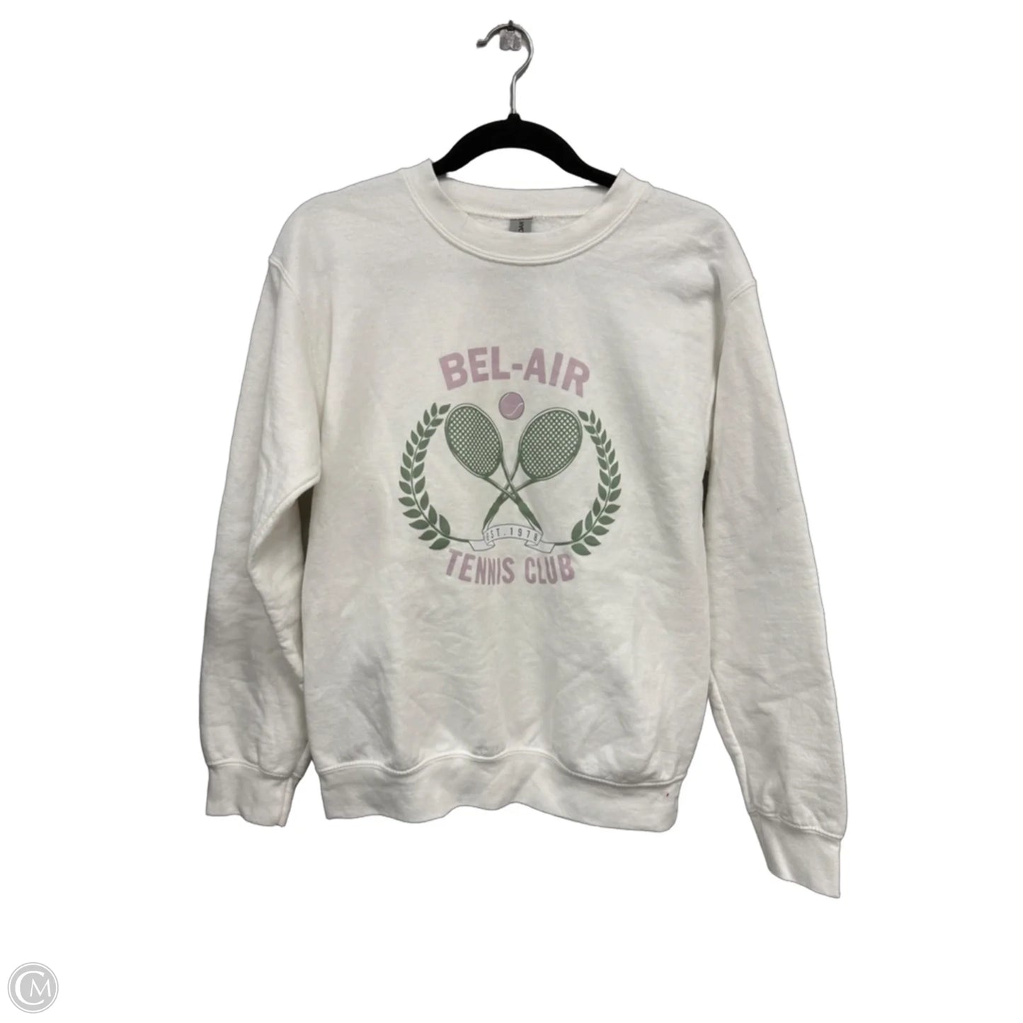 Sweatshirt Crewneck By Gildan In White, Size: S