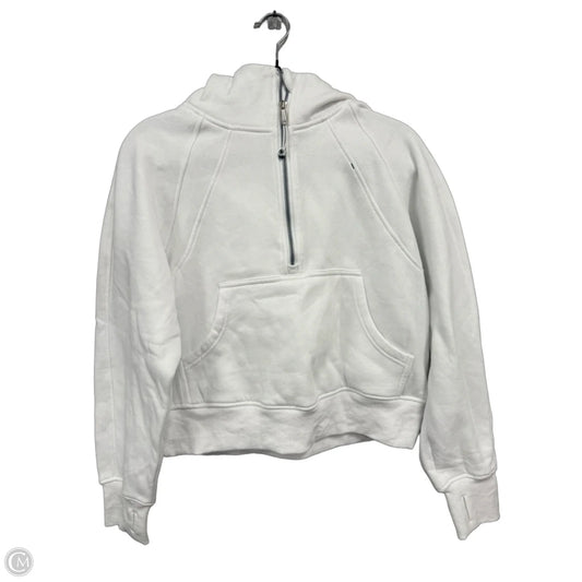 Athletic Sweatshirt Hoodie By Trendy Queen In White, Size: S