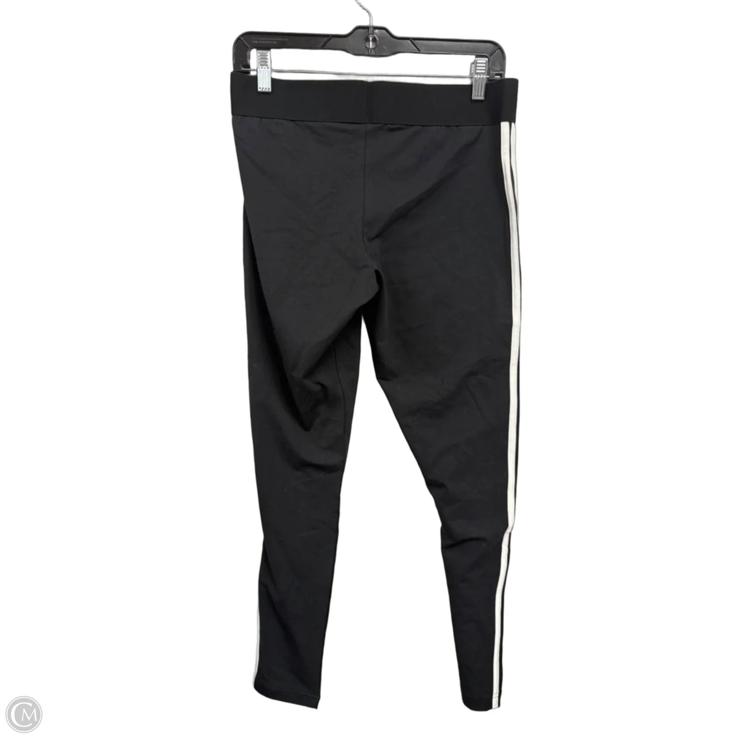 Athletic Pants By Adidas In Black & White, Size: L
