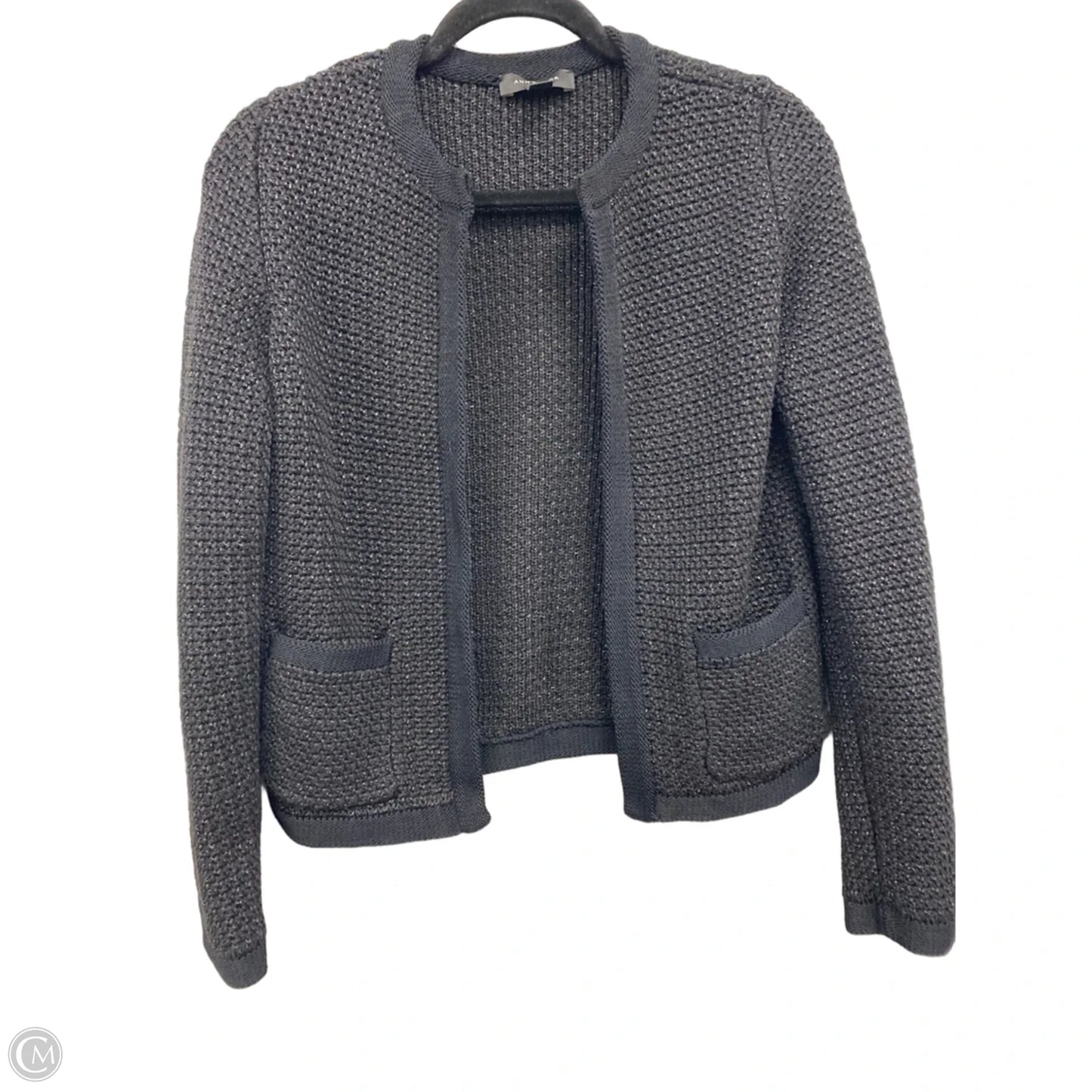 Sweater Cardigan By Ann Taylor In Black, Size: Xs