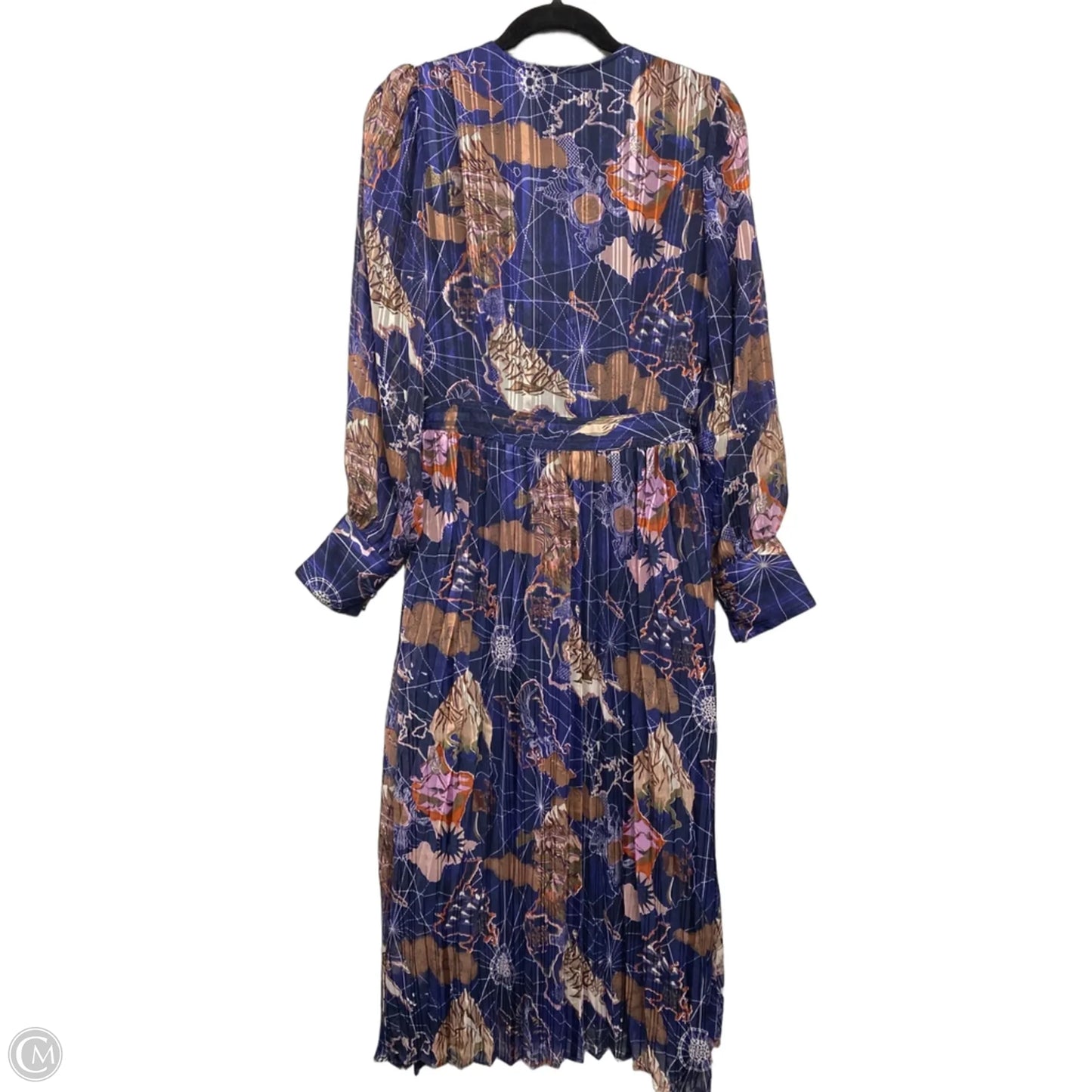 Dress Casual Maxi By Scotch & Soda In Blue & Brown, Size: Xs