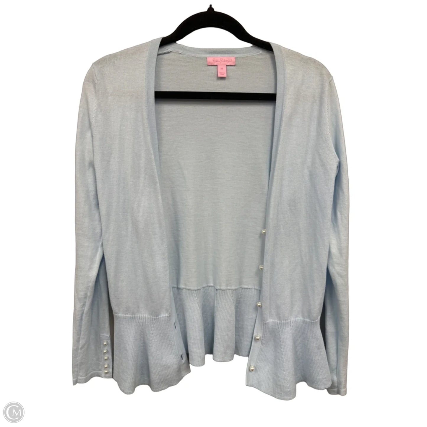 Sweater Cardigan Designer By Lilly Pulitzer In Blue, Size: Xs