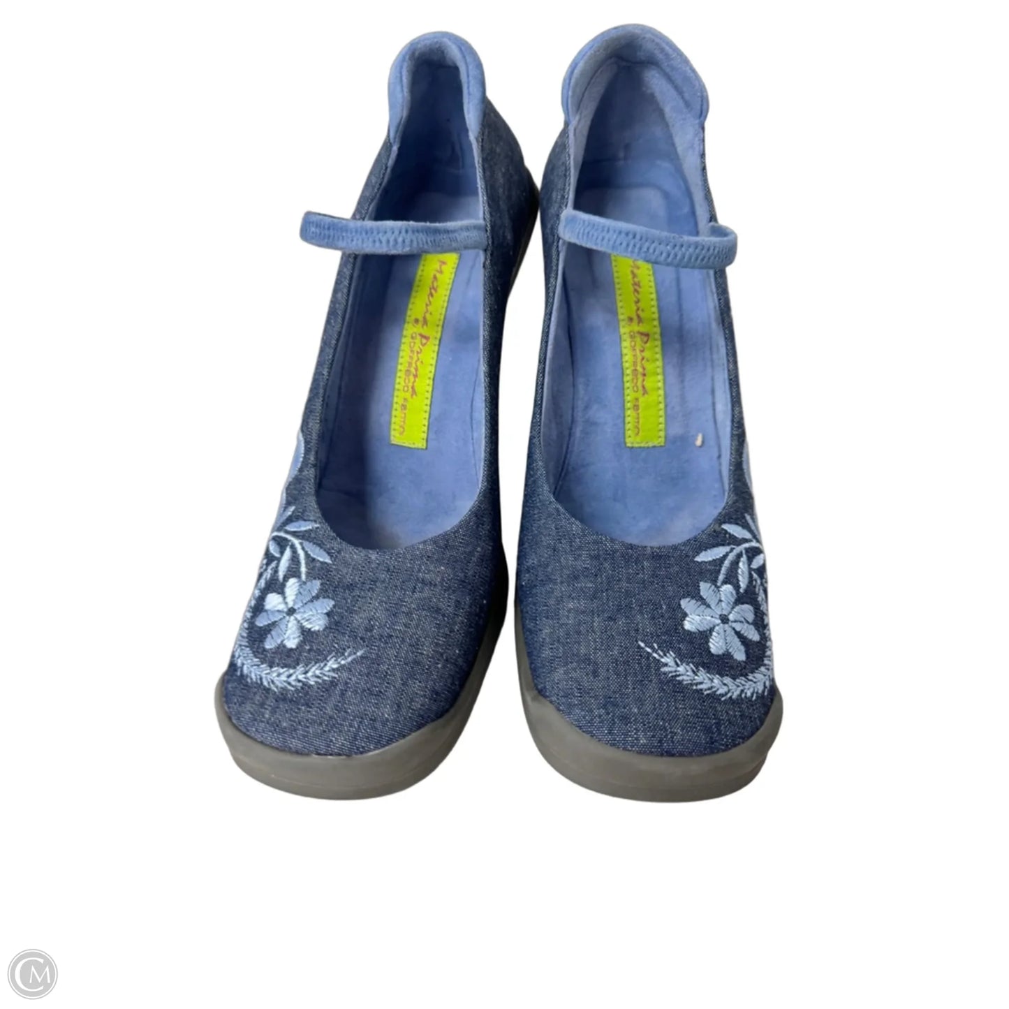 Shoes Heels Platform By Cmb In Blue, Size: 7