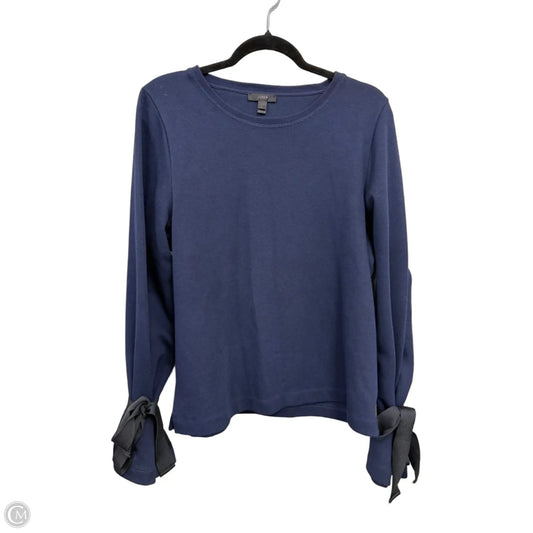 Sweatshirt Crewneck By J. Crew In Black & Blue, Size: L