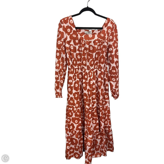 Dress Casual Maxi By Hayden La In Orange & Pink, Size: L