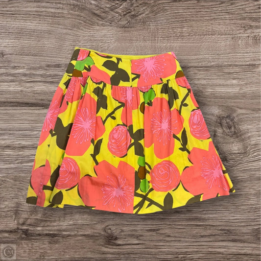 Skirt Mini & Short By Trina Turk In Pink & Yellow, Size: 6