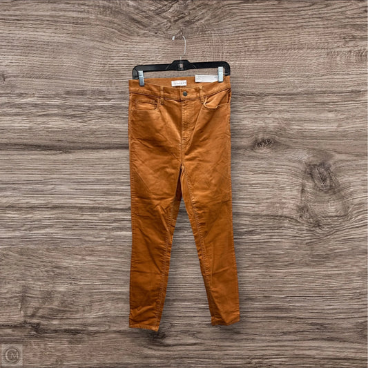 Jeans Straight By Loft In Orange, Size: 4