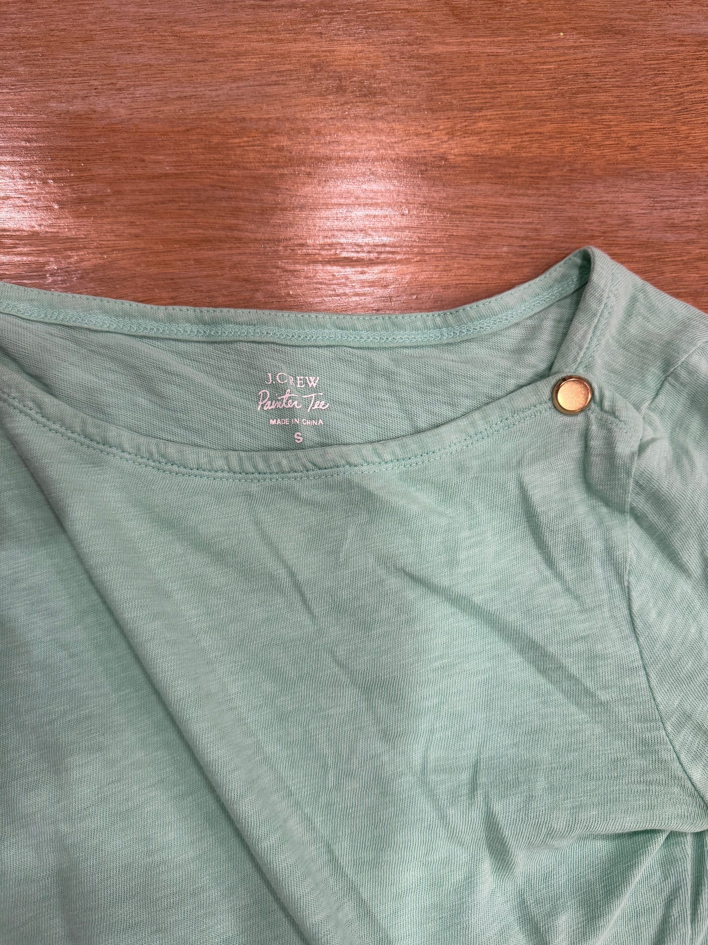 Top Long Sleeve By J. Crew In Green, Size: S